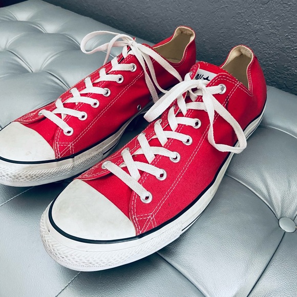 Converse All Star Chuck Taylor Ox Red Low Top Sneakers X9696 - Size Men’s 16